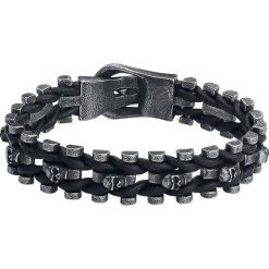 Steel Basicline® Little Skull Bransoletka - Łańcuch srebrny. Szare bransoletki męskie marki Steel Basicline®, srebrne. Za 114,90 zł.