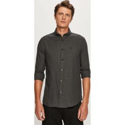 Armani Exchange - Koszula. Czarne koszule męskie Armani Exchange, s, bez wzorów, z bawełny, casualowe, button down, z długim rękawem. Za 419,90 zł.