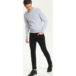 Sweter długi rękaw męski. Szare swetry męskie xl, z bawełny, klasyczne. W wyprzedaży za 49,99 zł.