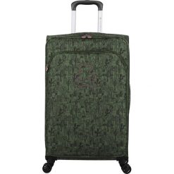 Walizka "Lulu Cactus" w kolorze khaki - 57 x 36 x 23 cm. Brązowe walizki Lulu Castagnette, bez wzorów, z poliesteru. W wyprzedaży za 175,95 zł.