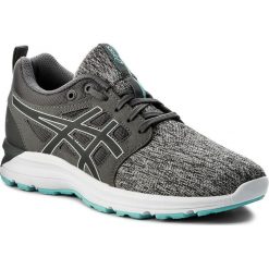 Buty ASICS - Gel-Torrance T7J8N Carbon/Carbon/Aruba Blue 9797. Szare buty sportowe damskie Asics, z gumy, sportowe, do biegania. W wyprzedaży za 199,00 zł.