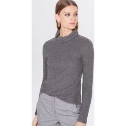 Pudełkowa bluzka z golfem - Szary. Szare bluzki damskie Mohito, s, bez wzorów, bez rękawów. Za 59,99 zł.