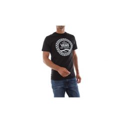 T-shirty z krótkim rękawem Vans VN0A468VBLK1 MN SIDE STRIPE. Czarne t-shirty męskie Vans, s, bez wzorów, bez kołnierzyka, krótkie. Za 135,62 zł.