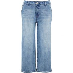 Cellbes Rozciągliwe dżinsy z szerokimi nogawkami – model culotte błękitny denim female niebieski 36. Niebieskie jeansy damskie Cellbes, z standardowym stanem. Za 189,00 zł.