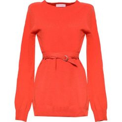 Sweter w kolorze czerwonym. Czerwone swetry damskie Stefanel, l, z wełny. W wyprzedaży za 259,95 zł.