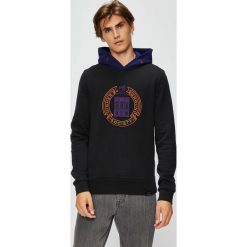 Scotch & Soda - Bluza. Czarne bejsbolówki męskie Scotch & Soda, l, z aplikacjami, z bawełny, z kapturem. W wyprzedaży za 399,90 zł.
