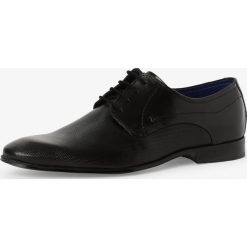 Bugatti - Męskie buty sznurowane ze skóry, czarny. Czarne buty wizytowe męskie Bugatti, ze skóry, na sznurówki. Za 299,95 zł.