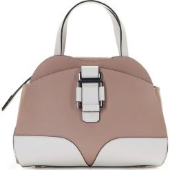 Torebka damska. Brązowe kuferki damskie Wittchen, w paski, ze skóry, retro, na ramię, bez dodatków. W wyprzedaży za 399,90 zł.