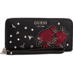 Duży Portfel Damski GUESS - SWEF69 95460 BML. Czarne portfele damskie Guess, ze skóry ekologicznej. Za 279,00 zł.