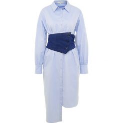 Sukienki: Tibi SATIN POPLIN CORSET Sukienka koszulowa morning blue/navy