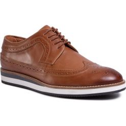 Półbuty GINO ROSSI - MPU479-LENNY-05 Brown. Pomarańczowe półbuty męskie Gino Rossi, na co dzień, bez wzorów, ze skóry, bez zapięcia. Za 299,99 zł.