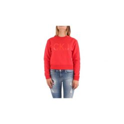 Bluzy Calvin Klein Jeans J20J208803. Czerwone bluzy damskie Calvin Klein Jeans, m, z jeansu. Za 397,51 zł.