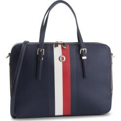 Torba na laptopa TOMMY HILFIGER - Honey Computer Bag AW0AW06485 901. Niebieskie torby męskie skórzane TOMMY HILFIGER, bez wzorów, ze skóry ekologicznej. Za 699,00 zł.