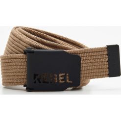 Materiałowy pasek - Beżowy. Brązowe paski męskie Cropp, w paski, z tkaniny. Za 29,99 zł.