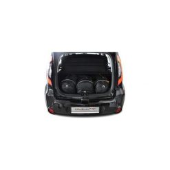 KIA SOUL, 2014- TORBY DO BAGAŻNIKA 3 SZT KJUST - 7022011. Torby podróżne KJUST, bez wzorów, z kauczuku, klasyczne. Za 739,00 zł.