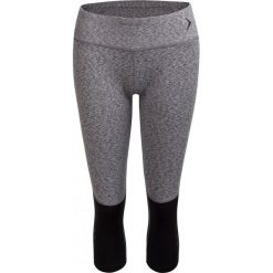 Legginsy treningowe damskie SPDF602 - ciemny szary melanż - Outhorn. Szare spodnie damskie marki Outhorn, na lato, bez wzorów, z poliesteru, na fitness i siłownię. W wyprzedaży za 49,99 zł.