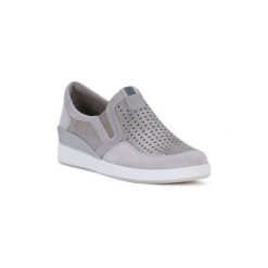 Tenisówki Ara SLIP ON NABUCK. Szare trampki i tenisówki damskie ara, bez wzorów, bez zapięcia. Za 298,62 zł.