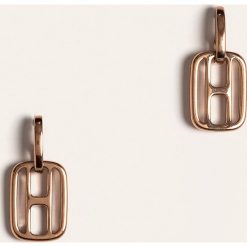 Tommy Hilfiger - Kolczyki. Żółte kolczyki damskie TOMMY HILFIGER, metalowe. Za 249,90 zł.