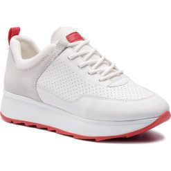 Sneakersy GEOX - D Gendry B D925TB 08522 C1352 White/Off White. Białe półbuty damskie marki Geox, ze skóry. Za 499,00 zł.