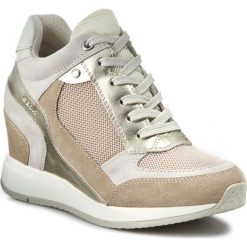 Sneakersy GEOX - D Nydame A D540QA 01422 C6738 Lt Taupe. Szare sneakersy damskie Geox, ze skóry. W wyprzedaży za 329,00 zł.