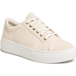 Sneakersy VAGABOND - Zoe Platfo 4927-540-02 Off White. Brązowe półbuty damskie Vagabond, ze skóry. W wyprzedaży za 339,00 zł.