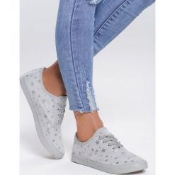 Szare Tenisówki Tip It Back. Szare trampki i tenisówki damskie Renee, bez wzorów, na sznurówki. Za 49,99 zł.