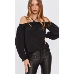 Answear Lab - Bluzka. Czarne bluzki damskie Answear Lab, na co dzień, s, bez wzorów, z poliesteru, casualowe, bez kołnierzyka, z długim rękawem. Za 89,90 zł.