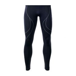 Kalesony męskie: Hi-tec Kalesony męskie Ikar Bottom black/lime punch r. M