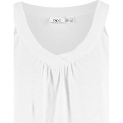 Top shirtowy, 100% bawełna bonprix biały. Białe topy damskie bonprix, z bawełny. Za 29,99 zł.