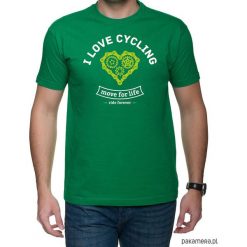 Koszulka T-SHIRT. I love cycling. Koszulki męskie Pakamera, m, z nadrukiem. Za 85,00 zł.