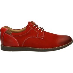Półbuty męskie - 029 NAB ROSSO. Czerwone bez kategorii marki Venezia, ze skóry. Za 199,00 zł.