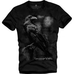 T-shirt męski UNDERWORLD Raven. Czarne t-shirty męskie Underworld, m, bez wzorów, z bawełny, bez kołnierzyka. Za 69,99 zł.