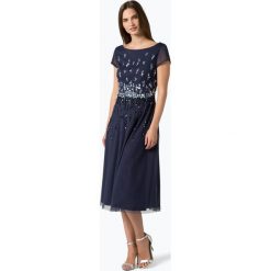 Vera Mont Collection - Damska sukienka wieczorowa, niebieski. Niebieskie sukienki damskie Vera Mont Collection, z aplikacjami, eleganckie, bez kołnierzyka, bez rękawów. Za 749,95 zł.