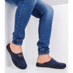 Kapcie męskie Inblu BG-26 Granatowe. Niebieskie kapcie męskie Inblu, z bawełny. Za 59,00 zł.