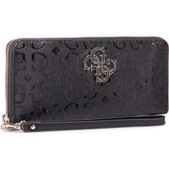 Duży Portfel Damski GUESS - Chic Shine (SG) SLG SWSG77 46460 BLA. Czarne portfele damskie Guess, z aplikacjami, ze skóry ekologicznej. Za 279,00 zł.