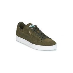 Buty Puma SUEDE CLASSIC +. Zielone trampki męskie Puma, bez wzorów, bez zapięcia. Za 295,20 zł.