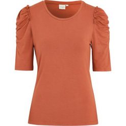 Cream Bluzka z dżerseju z marszczonymi rękawami rdzawy female brązowy/pomarańczowy XL (44). Pomarańczowe bluzki damskie Cream, s, bez wzorów, z wiskozy, z falbankami. Za 189,00 zł.