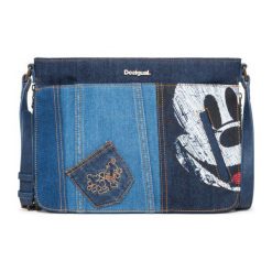 Desigual Torebka Damska Exotic Mickey Baqueira, Ciemnoniebieska. Szare torebki klasyczne damskie marki Desigual. Za 299,00 zł.