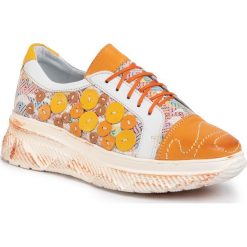 Sneakersy MACIEJKA - 04446-27/00-5 Żółty/Biały. Żółte półbuty damskie Maciejka, ze skóry. W wyprzedaży za 229,00 zł.