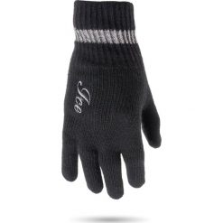 CZARNE RĘKAWICZKI ICE PLAY. Czarne rękawiczki damskie Ice Play, w paski. Za 329,00 zł.
