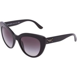 Dolce&Gabbana Okulary przeciwsłoneczne black. Czarne okulary przeciwsłoneczne damskie lenonki Dolce&Gabbana. Za 959,00 zł.
