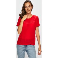 Calvin Klein Jeans - Top. Czarne bluzki damskie Calvin Klein Jeans, s, bez wzorów, z wiskozy, z okrągłym kołnierzem, bez rękawów. W wyprzedaży za 159,90 zł.