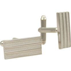 Eleganckie Klasyczne Spinki do Mankietów -Chattier- Srebrne, Męskie, w Paski SPMCHBASIC0076. Szare spinki do mankietów męskie Chattier, srebrne. Za 33,00 zł.