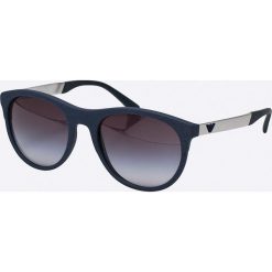 Emporio Armani - Okulary. Niebieskie okulary przeciwsłoneczne damskie Emporio Armani, owalne. W wyprzedaży za 339,90 zł.