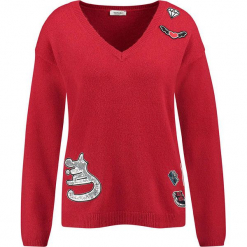 Sweter w kolorze czerwonym. Czerwone swetry klasyczne damskie marki Taifun, z wełny. W wyprzedaży za 130,95 zł.