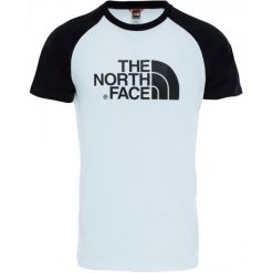 The North Face Koszulka M Ss Raglan Easy Tee Tnf Wh/Tnf Bl M. Szare koszulki męskie The North Face, s, bez wzorów, z materiału, klasyczne, z kontrastowym kołnierzykiem, bez rękawów. W wyprzedaży za 79,00 zł.