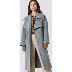 Trendyol Płaszcz Oversized Archer - Grey. Szare płaszcze damskie Trendyol, w paski. Za 323,95 zł.