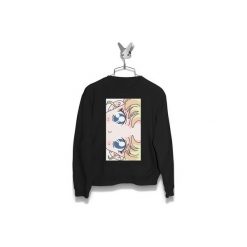 Bluza Oczy Usagi Tsukino Damska. Czarne bluzy damskie Failfake, xs, bez wzorów, bez rękawów, bez kaptura. Za 160,00 zł.