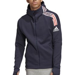ADIDAS M ZNE HD 3ST > FI7976. Bluzy męskie Adidas, xl, w paski, z elastanu, klasyczne, z kapturem, bez rękawów, z kapturem. Za 399,99 zł.