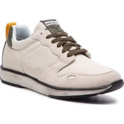 Sneakersy DIESEL - S-Rv Low Y01754 PR316 H6774 Cream/Star White/Olive Night. Białe sneakersy męskie Diesel, na co dzień, bez wzorów, z zamszu, eleganckie, bez zapięcia. W wyprzedaży za 339,00 zł.